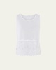 Clara Floral-Embroidered Cotton Tank Top