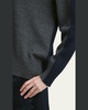 V-Neck Colorblock Cashmere Sweater