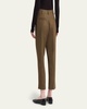 Doyle Cashmere Flannel Straight-Leg Ankle Trousers