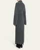 Barring Plush Wool-Blend Coat