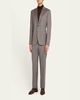 Men's Pinstripe Flannel Suit