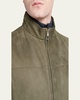 Men's Marlin Suede and Nylon Reversible Vest