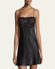 Bijoux Lace-Trim Silk Chemise