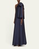 One-Shoulder Bow Voluminous Gown