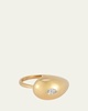 14K Diamond Water Droplet Ring