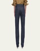 Mid-Rise Slim Straight Jeans