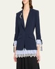 Roxie Striped Combo Crepe Blazer