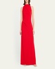 Faye Backless Matte Crepe Gown