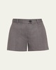 Tailored Mini Wool Shorts