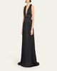 Veda Plisse Georgette Gown