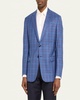 Men's Plaid Wool Sport Coat