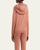 Merano Cashmere Zip-Front Hoodie Sweater