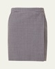 Houndstooth A-Line Mini Wrap Skirt