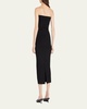 Rio Bandeau Back-Slit Midi Dress