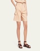 Eleazar Light Tussah Silk Bermuda Shorts