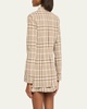 Lillie Plaid Single-Breasted Blazer