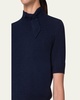 Cashmere Knit Top with Knot Detail