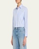 Selma Cropped Pinstripe Shirt