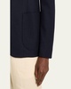 Men's Houndstooth Two-Button Soft Jacket