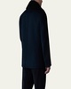 Men's Cole Wool Peacoat with Shearling Collar