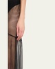 Sheer Bias Cut Maxi Skirt