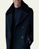 Men's Cole Wool Peacoat with Shearling Collar