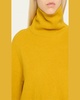 Leona Wool Puff-Sleeve Turtleneck Sweater