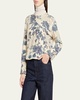 Blue Eyes Hill Floral Cashmere Sweater