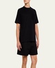 Men's Lace-Back Short-Sleeve Boxy T-Shirt