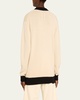 Neshat Contrast-Trim Cashmere Cardigan