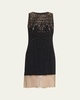 Brett Beaded Fringe-Hem Dress