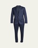 Men's Modern-Fit Wool Herringbone Suit