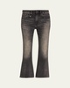 Kick-Flare Mid-Rise Jeans