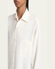 Andre Button Down Silk Blouse