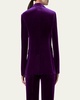 Taddeo Stretch Velvet Blazer Jacket