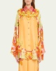 The Flower Child Society Silk Blouse