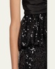 Jardena Bow-Embellished Taffeta and Sequin Peplum Top