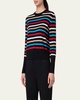 Merino Wool Multicolor Striped Sweater