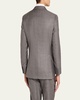 Men's Wool-Silk Plaid Suit