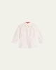 Taffeta Button-Front Shirt