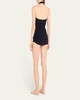 Bill Mio Shirred Halter One-Piece Swimsuit