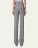 Chio Blurred Glencheck Wool Straight-Leg Pants