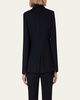 One-Button Wool Long Body Blazer Jacket