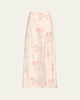 Connie Silk Floral Maxi Skirt