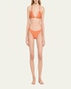 Summer Shell Pleated Triangle Swim Top