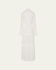 Beaded Cotton Midi Dress