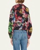 Alair Belted Printed Puff-Sleeve Jacket