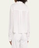 Ruth Cropped Button-Front Shirt