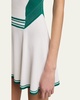 Knit Nylon Mini Dress with Logo Detail