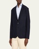 Men's Houndstooth Two-Button Soft Jacket